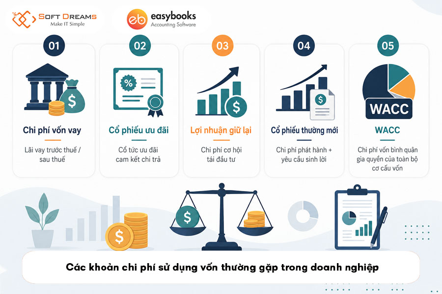 cac-khoan-chi-phi-su-dung-von-thuong-gap-trong-doanh-nghiep
