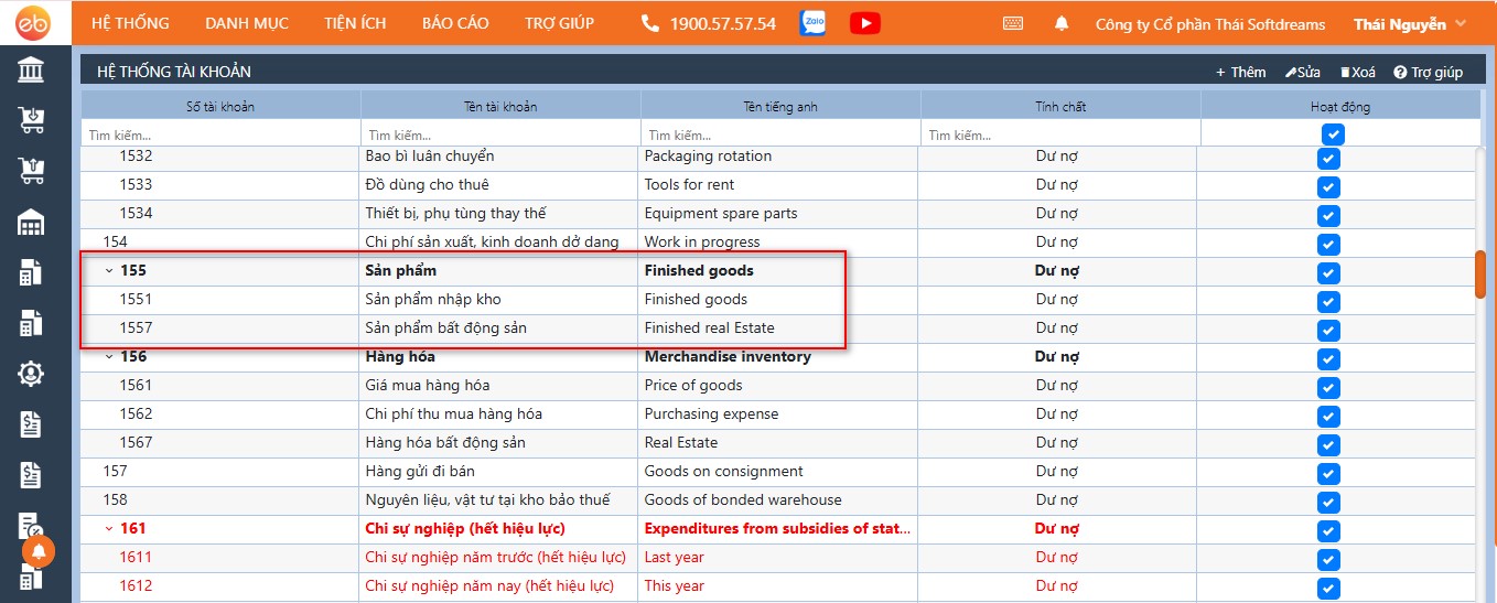 Tên tài khoản mới theo TT99/2025/TT-BTC