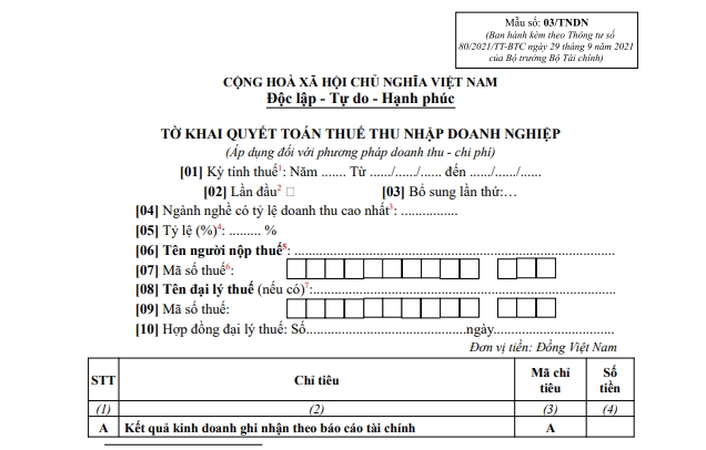 to-khai-quyet-toan-thue-thu-nhap-doanh-nghiep